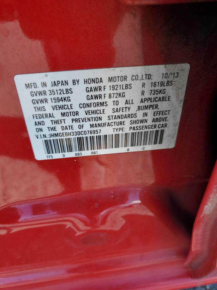 2013 Honda Fit VIN: JHMGE8H33DC076957 Lot: 80686805