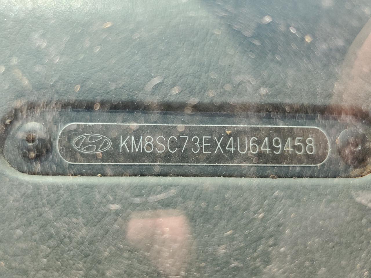 2004 Hyundai Santa Fe Gls VIN: KM8SC73EX4U649458 Lot: 81387835