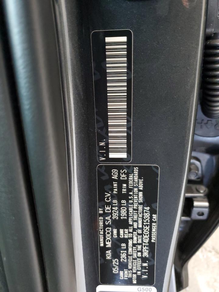 2025 Kia K4 Lx VIN: 3KPFT4DE0SE153874 Lot: 71409685