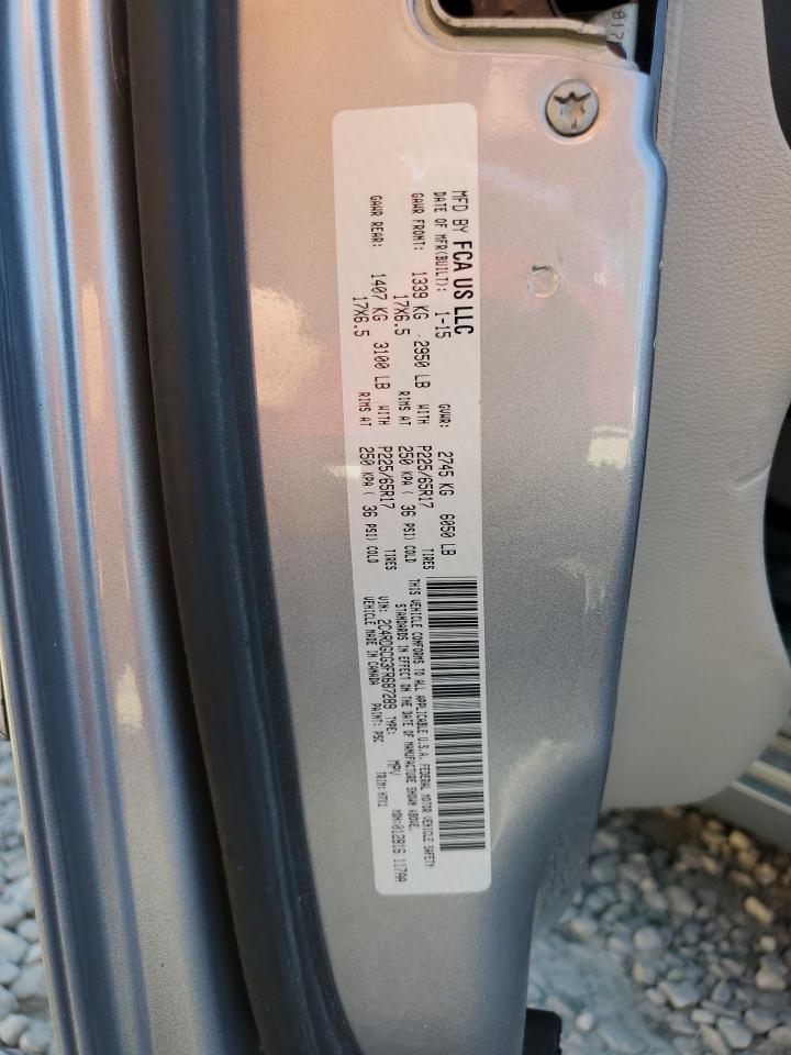 2015 Dodge Grand Caravan Sxt VIN: 2C4RDGCG3FR687289 Lot: 82073515