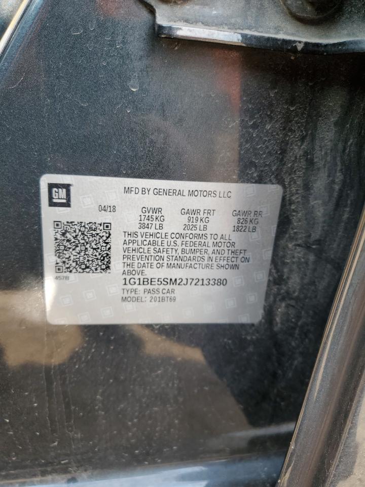 2018 Chevrolet Cruze Lt VIN: 1G1BE5SM2J7213380 Lot: 80098075