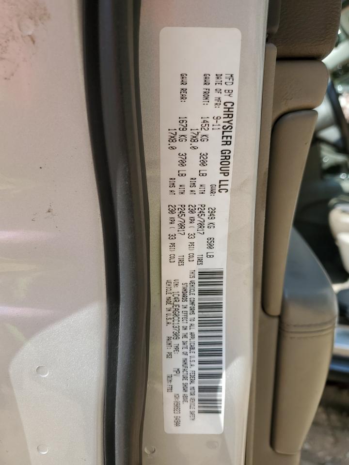 2012 Jeep Grand Cherokee Laredo VIN: 1C4RJEAG0CC137309 Lot: 71566755