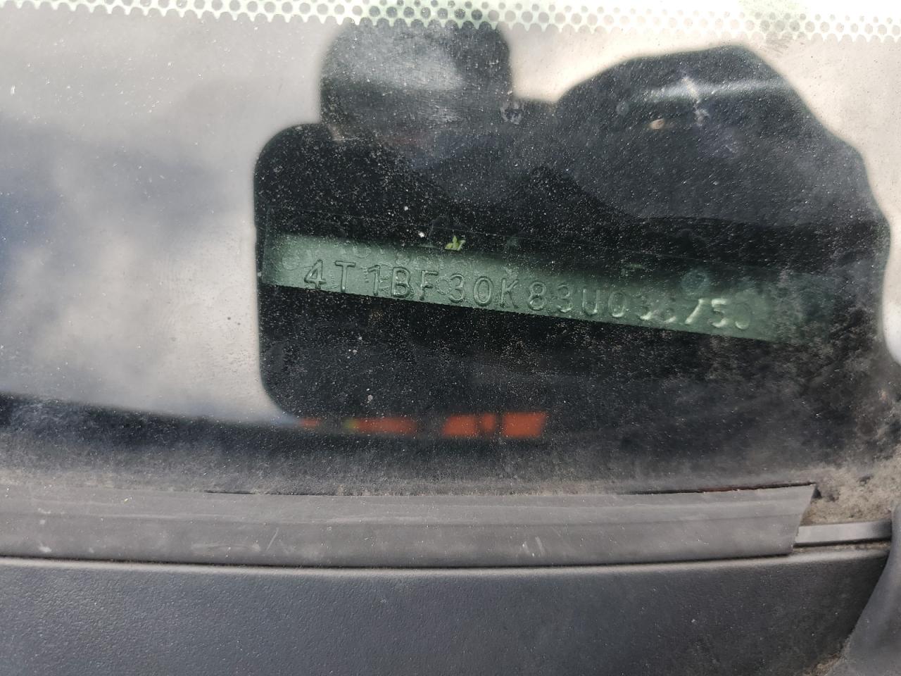 2003 Toyota Camry Le VIN: 4T1BF30K83U036750 Lot: 71261195