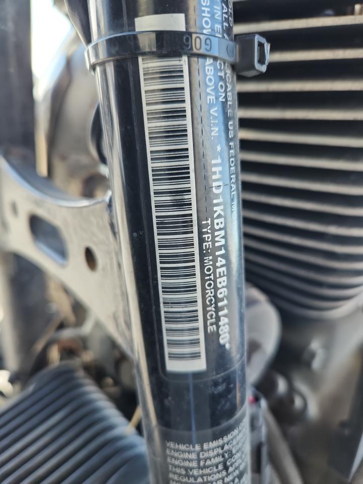 2014 Harley-Davidson Flhx Street Glide VIN: 1HD1KBM14EB611480 Lot: 80652275