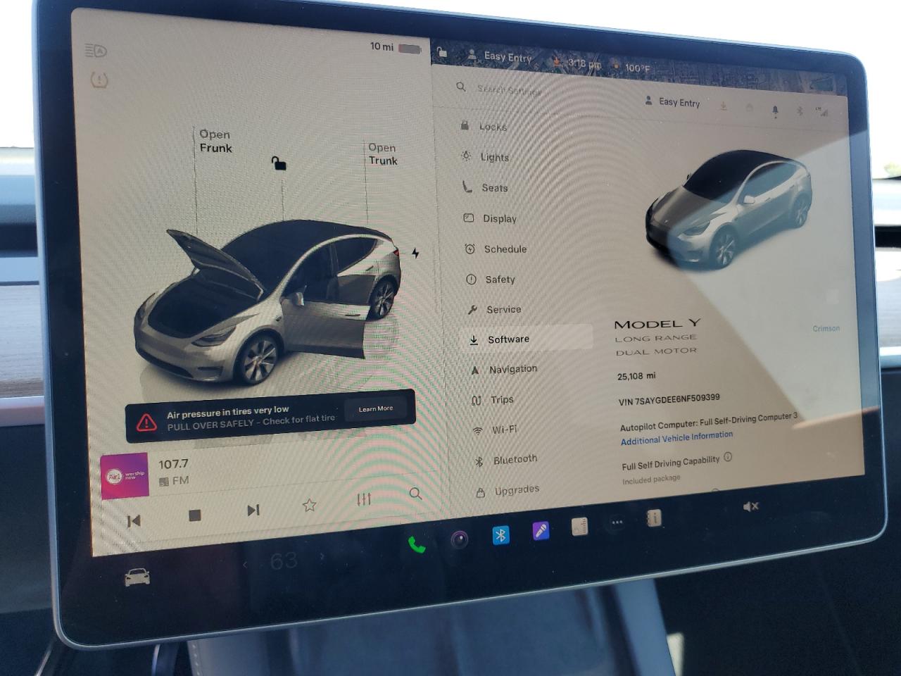 2022 Tesla Model Y VIN: 7SAYGDEE6NF509399 Lot: 71325645