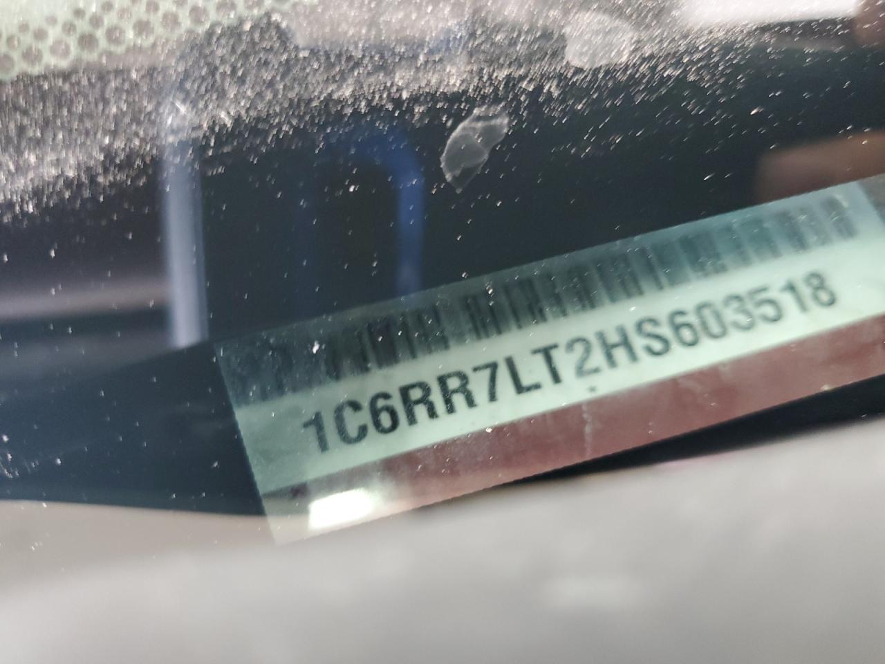 2017 Ram 1500 Slt VIN: 1C6RR7LT2HS603518 Lot: 81977265