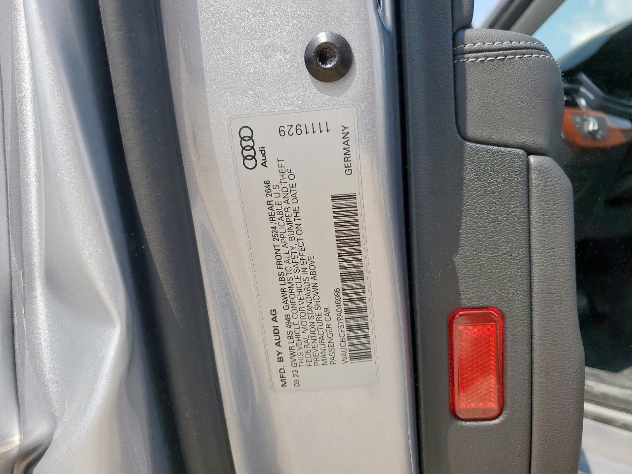 2023 Audi A5 Premium Plus 40 VIN: WAUCBCF57PA046986 Lot: 81199575