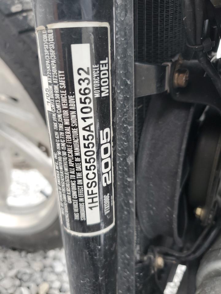 2005 Honda Vtx1300 C VIN: 1HFSC55055A105632 Lot: 82065695