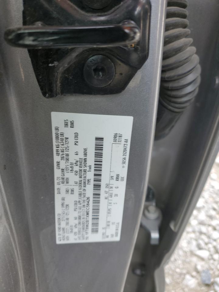 2021 Ford F250 Super Duty VIN: 1FT8W2BTXMEC58426 Lot: 81262005