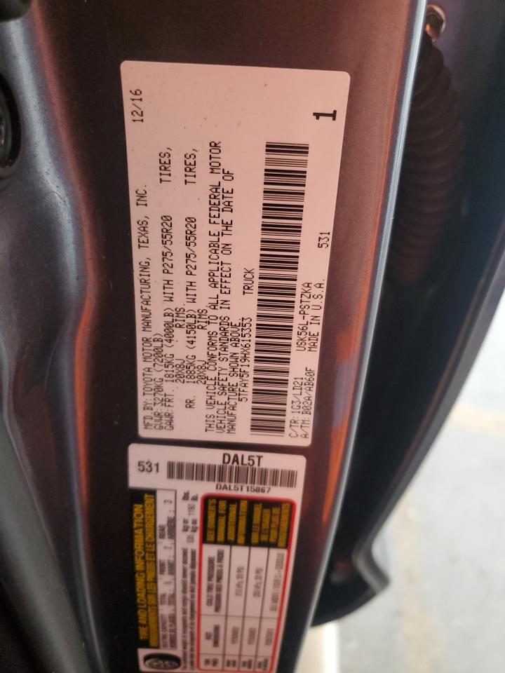 2017 Toyota Tundra Crewmax 1794 VIN: 5TFAY5F19HX615353 Lot: 81666425