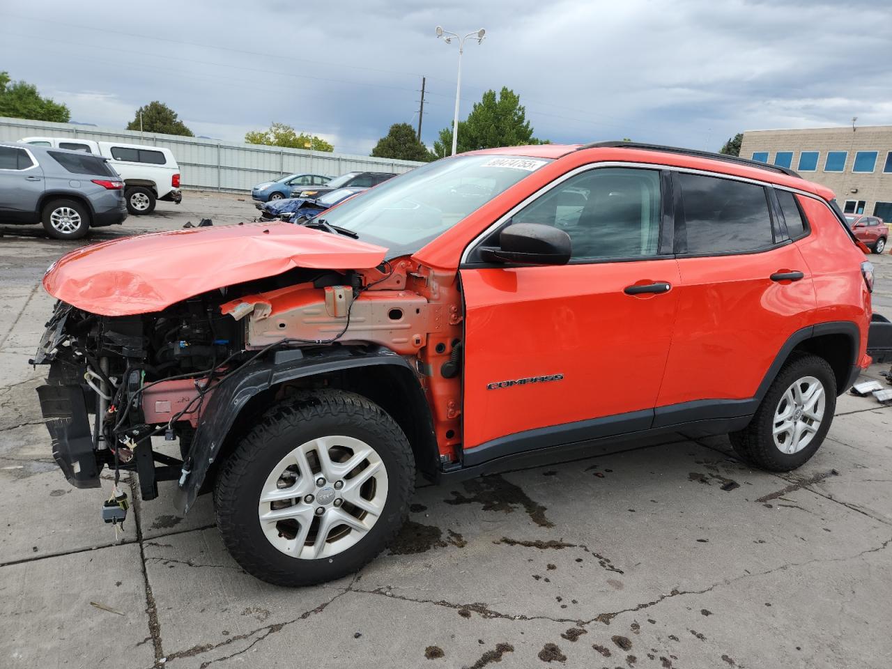 2019 Jeep Compass Sport 4Wd orange null gas 3C4NJDAB5KT656128 photo #1