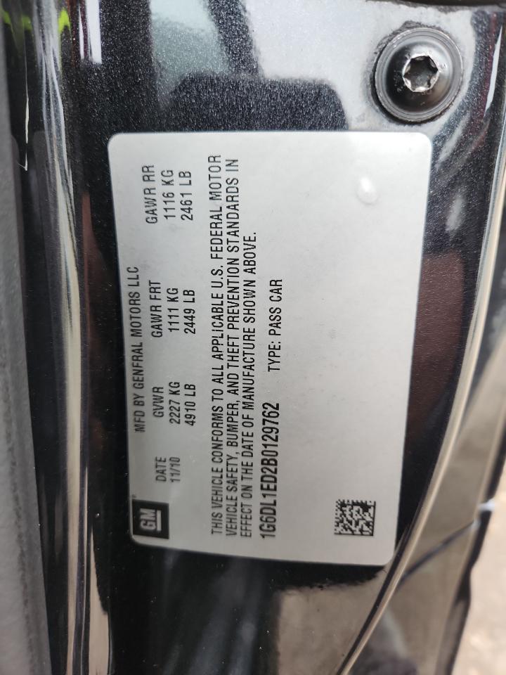 2011 Cadillac Cts Performance Collection VIN: 1G6DL1ED2B0129762 Lot: 81406795