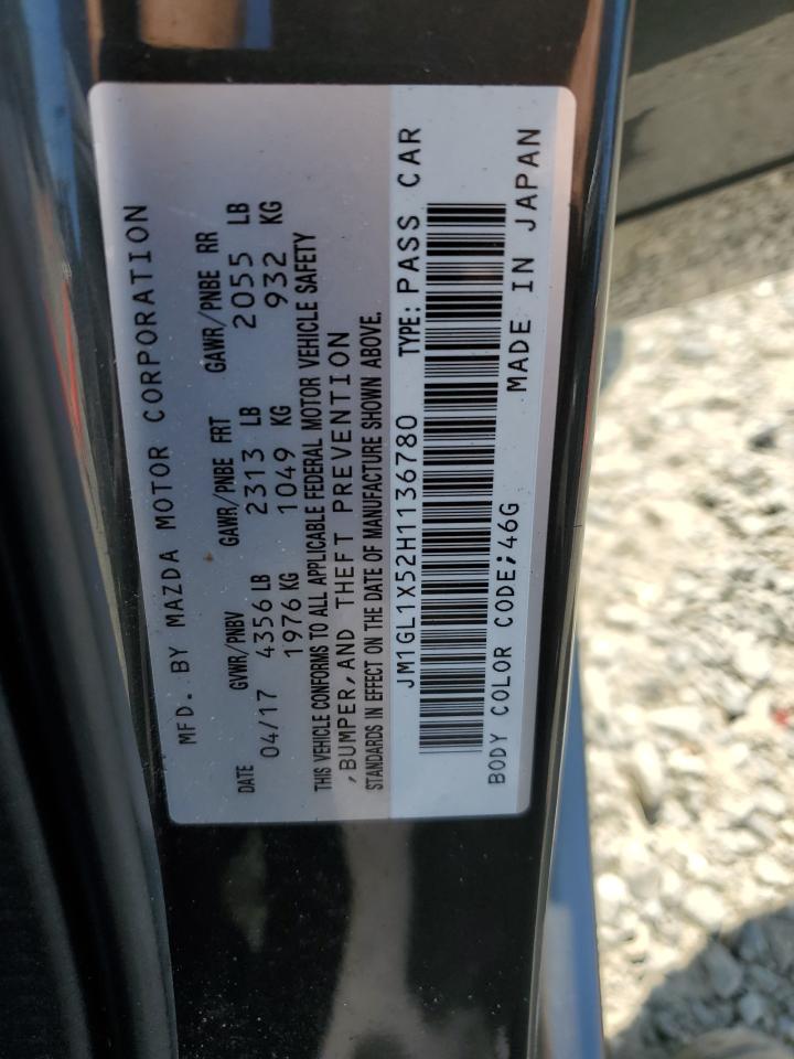 2017 Mazda 6 Grand Touring VIN: JM1GL1X52H1136780 Lot: 80226065