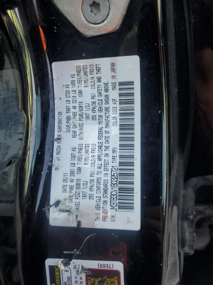 2011 Mazda Cx-9 VIN: JM3TB3CV1B0325721 Lot: 81115425