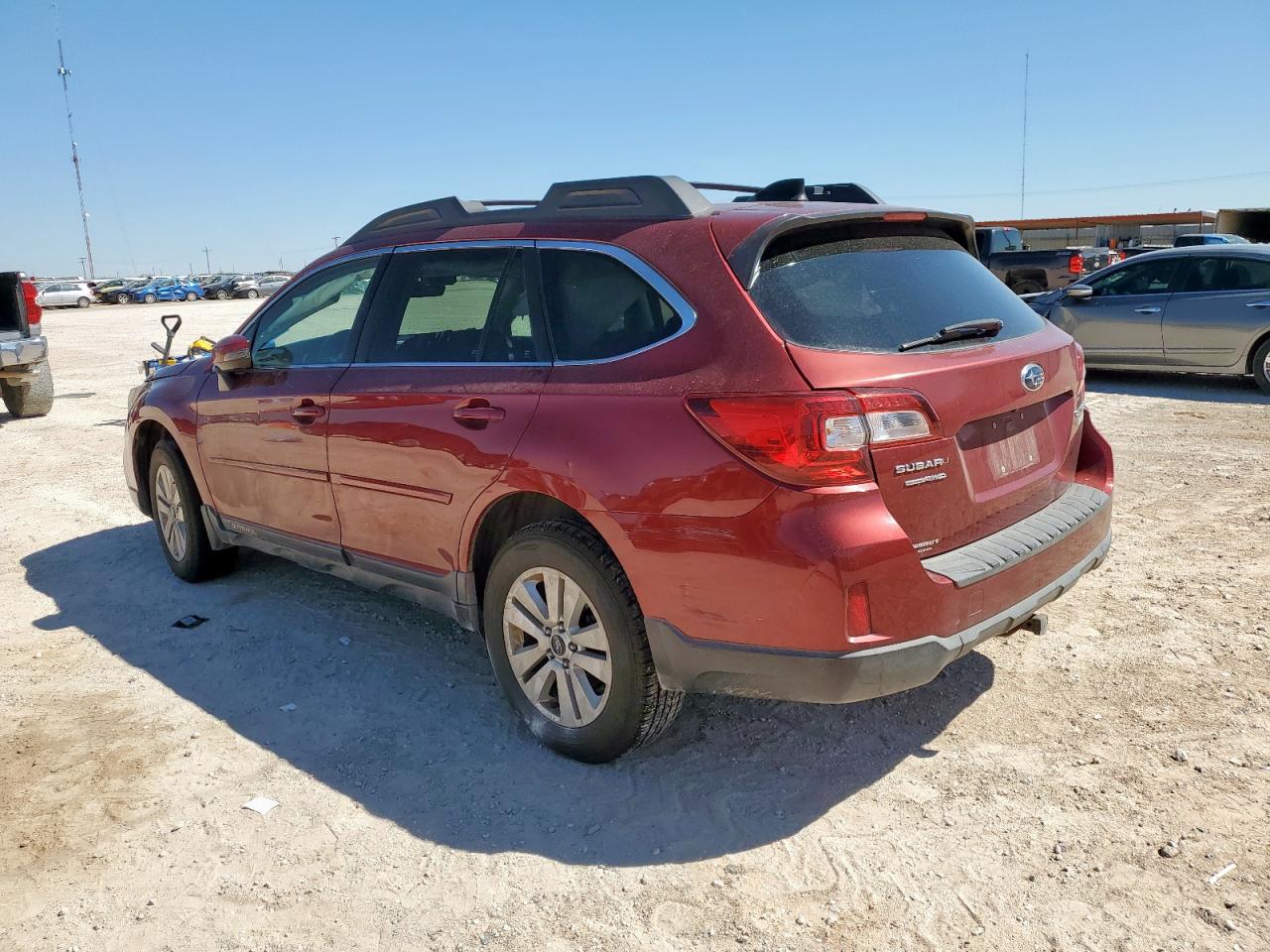 2017 Subaru Outback 2.5I Premium red null gas 4S4BSAFC0H3247115 photo #3