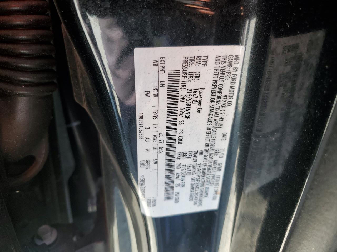 2014 Ford Focus Se VIN: 1FADP3F26EL204708 Lot: 81194725