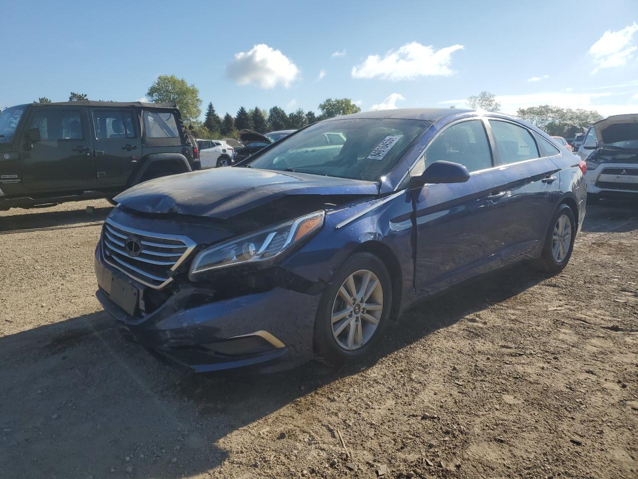 2015 Hyundai Sonata Se blue null gasoline 5NPE24AF1FH180935 photo #1