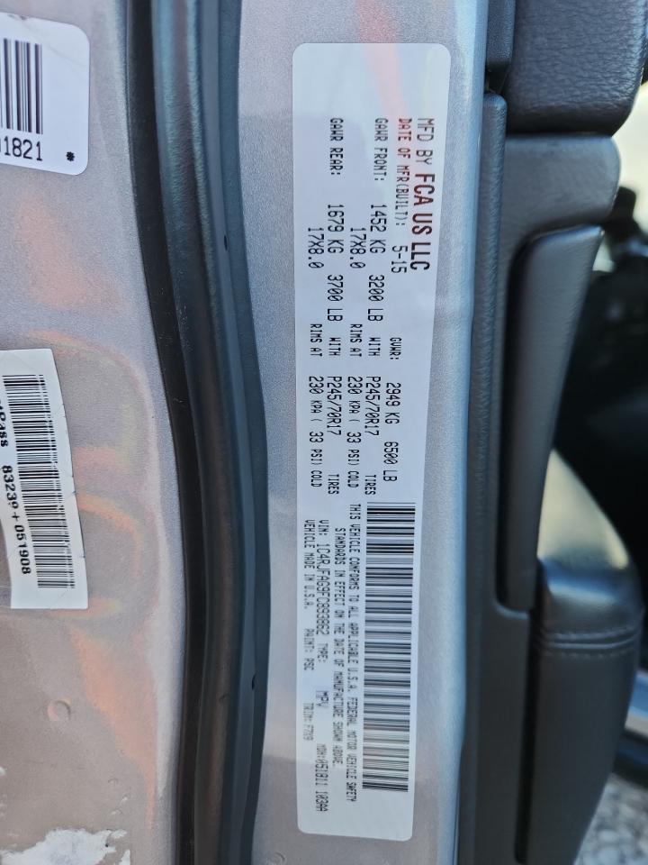 2015 Jeep Grand Cherokee Laredo VIN: 1C4RJFAG9FC893862 Lot: 71927525