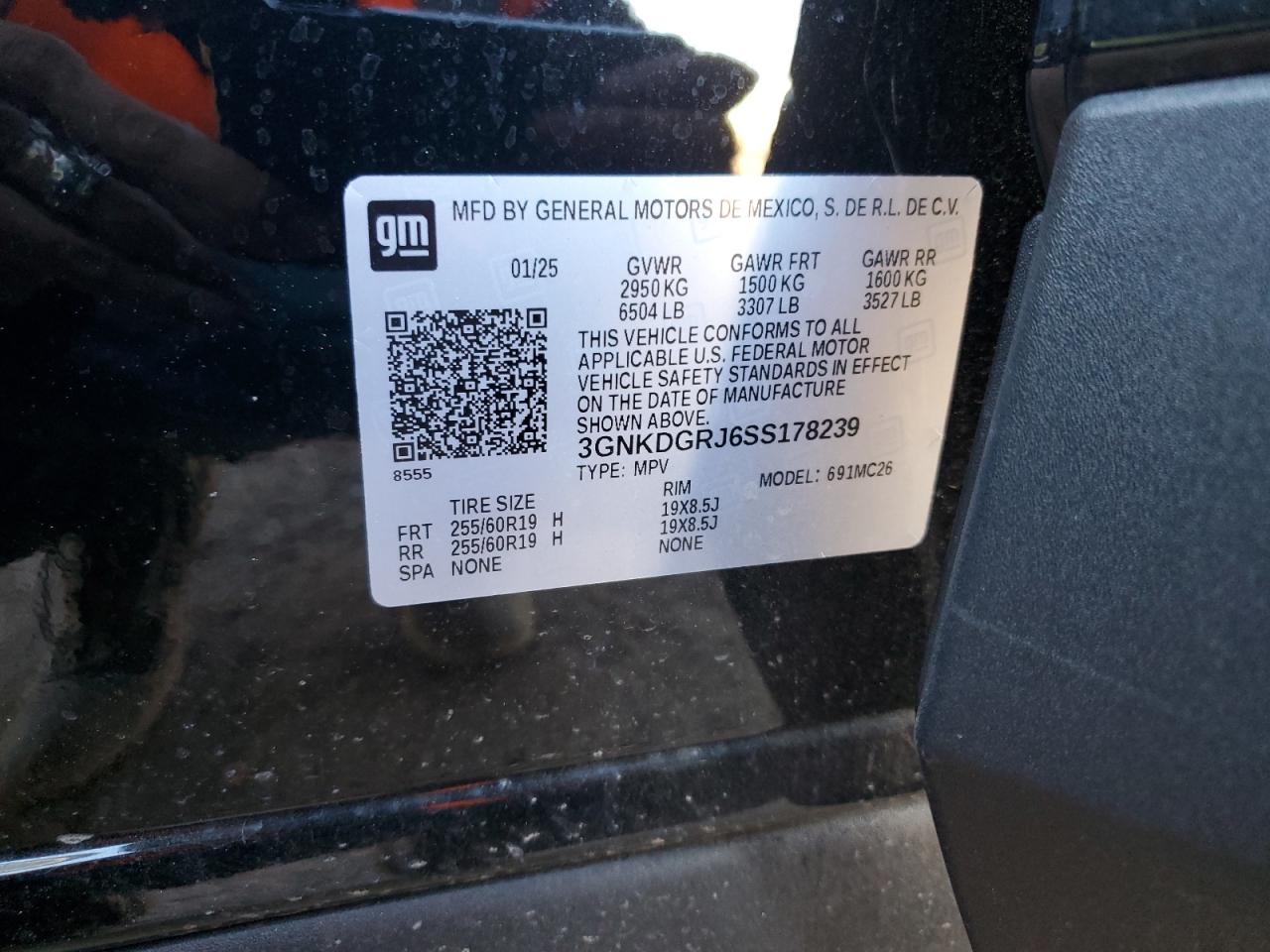 2025 Chevrolet Blazer Lt VIN: 3GNKDGRJ6SS178239 Lot: 71638355