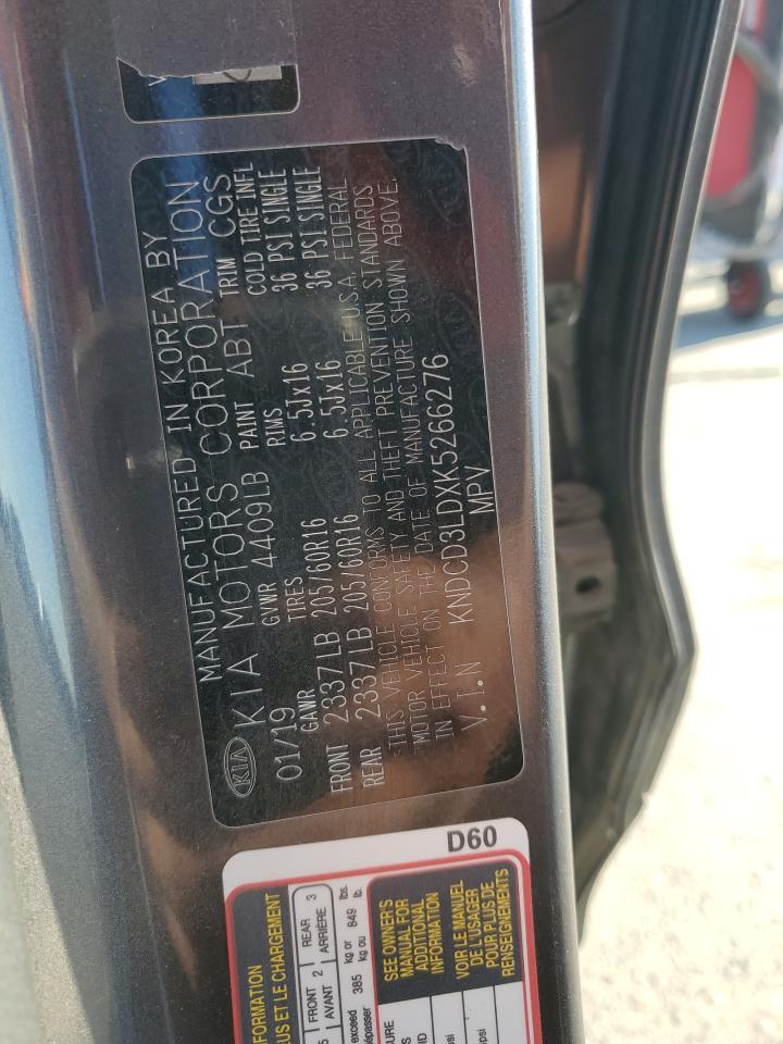 2019 Kia Niro Ex VIN: KNDCD3LDXK5266276 Lot: 81498645