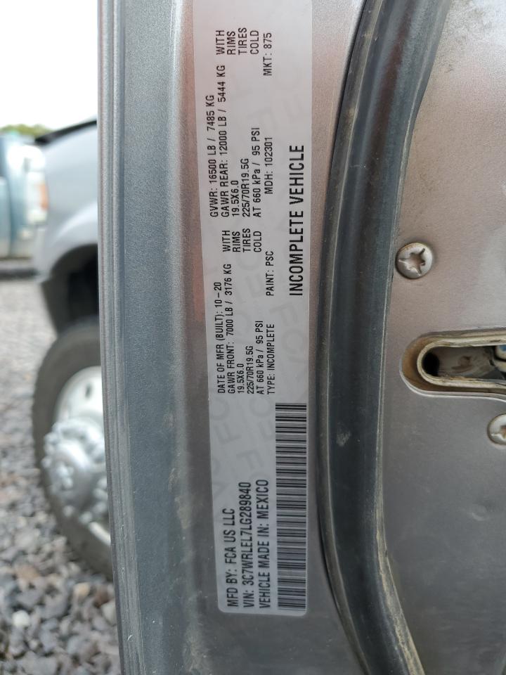 2020 Ram 4500 VIN: 3C7WRLEL7LG289840 Lot: 82060505