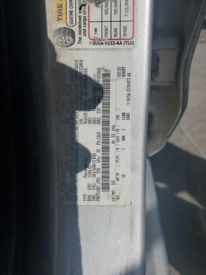 2017 Ford Fiesta S VIN: 3FADP4AJ3HM153269 Lot: 80666205