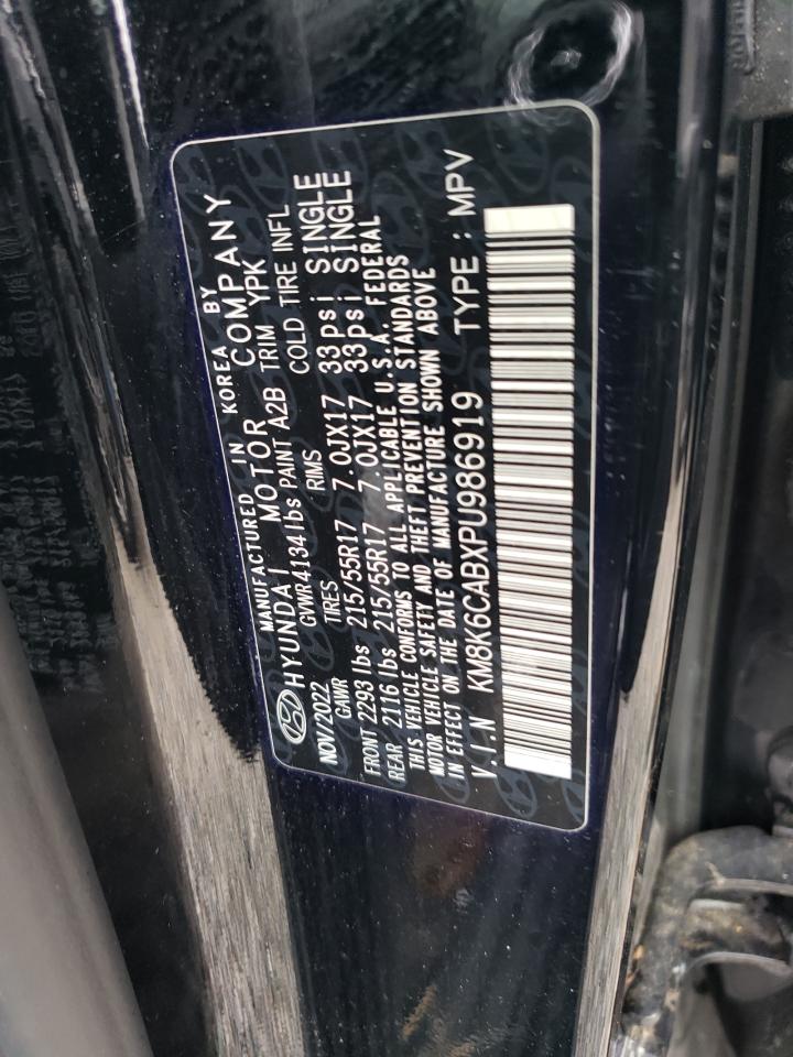 2023 Hyundai Kona Sel VIN: KM8K6CABXPU986919 Lot: 83876195