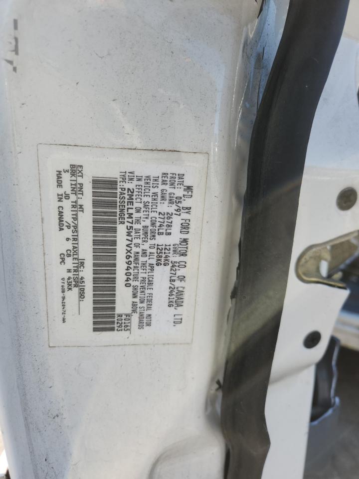 1997 Mercury Grand Marquis Ls VIN: 2MELM75W7VX694040 Lot: 80166365