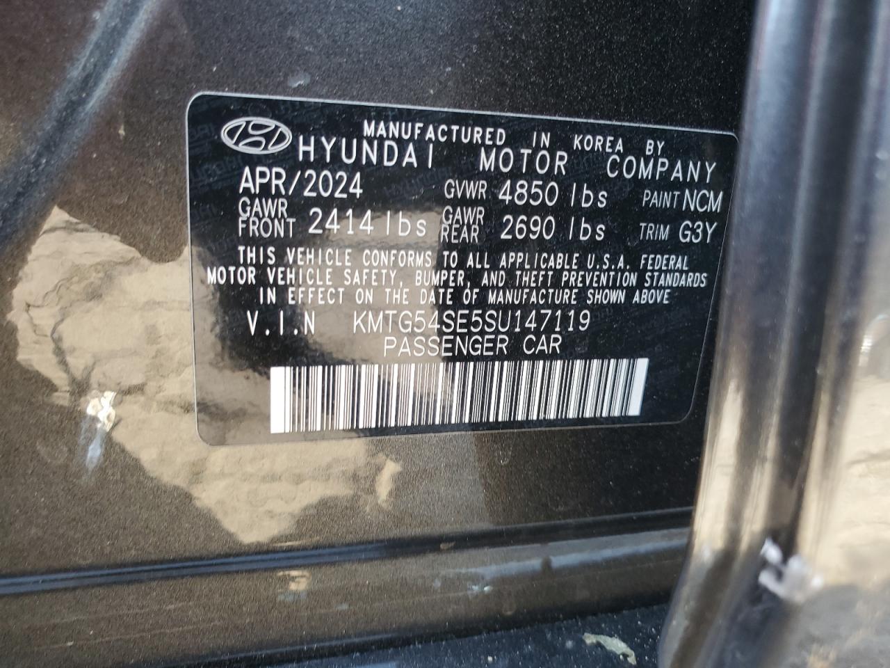 2025 Genesis G70 Sport Advanced VIN: KMTG54SE5SU147119 Lot: 83804825
