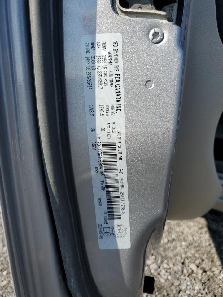 2017 Dodge Grand Caravan Crew VIN: 2C4RDGDG0HR728074 Lot: 82153855