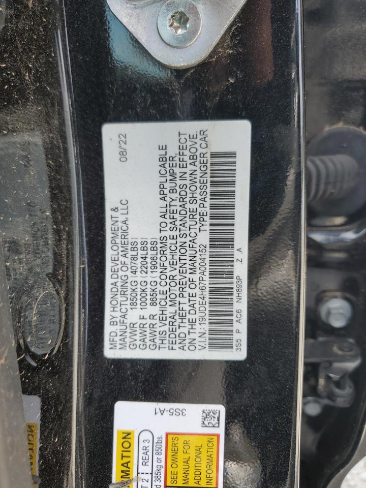 2023 Acura Integra A-Spec Tech VIN: 19UDE4H67PA004152 Lot: 71053095