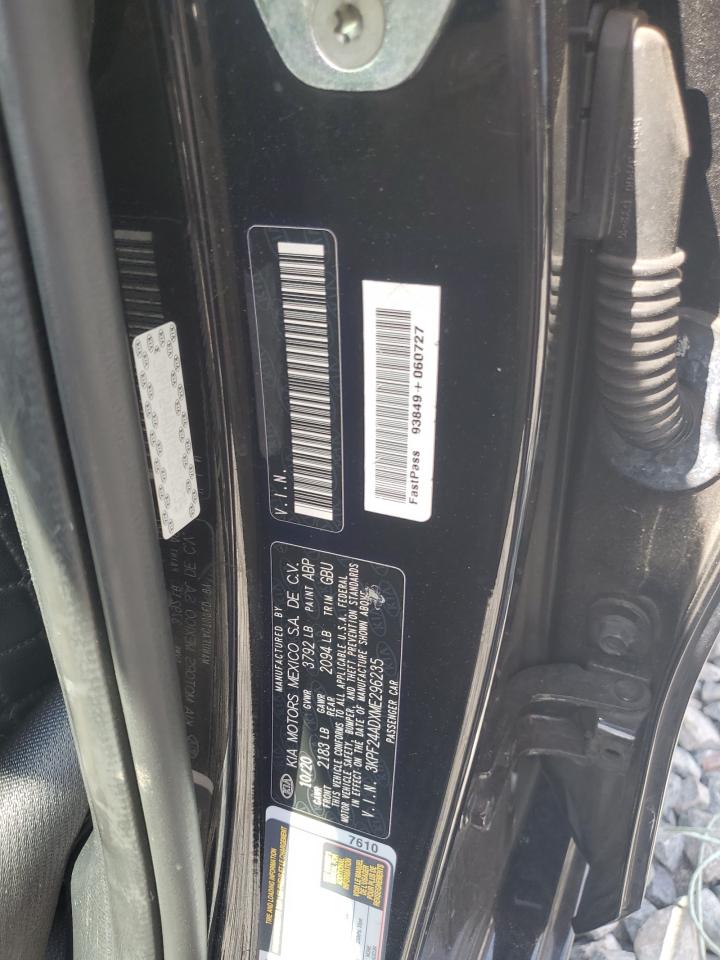 2021 Kia Forte Fe VIN: 3KPF24ADXME296235 Lot: 81540345