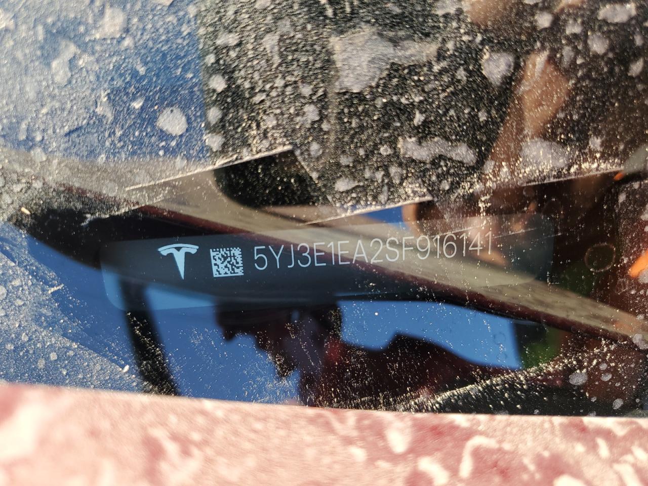 2025 Tesla Model 3 VIN: 5YJ3E1EA2SF916141 Lot: 70950995