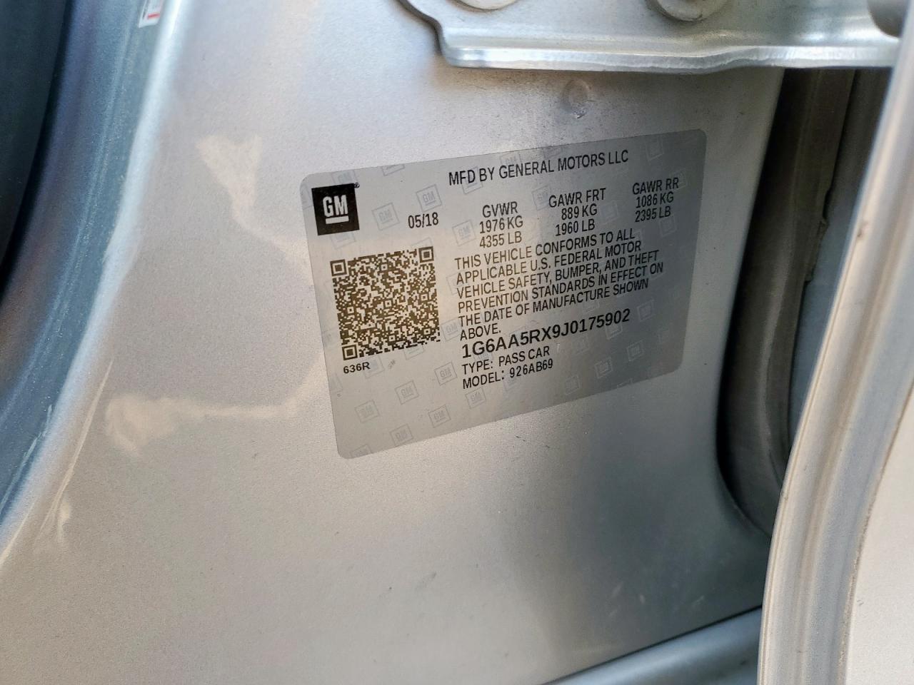 2018 Cadillac Ats VIN: 1G6AA5RX9J0175902 Lot: 80484085