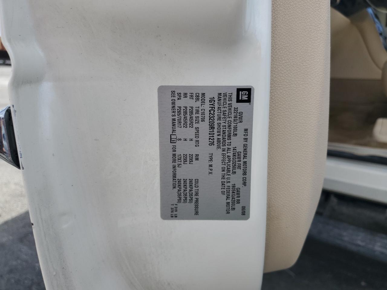 2008 Cadillac Escalade Luxury VIN: 1GYEC63858R149460 Lot: 81617245