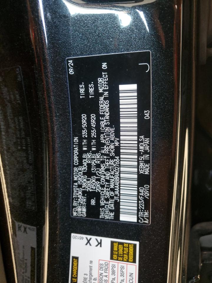 2024 Lexus Rz 450E VIN: JTJAAAAB8RA027684 Lot: 80511675