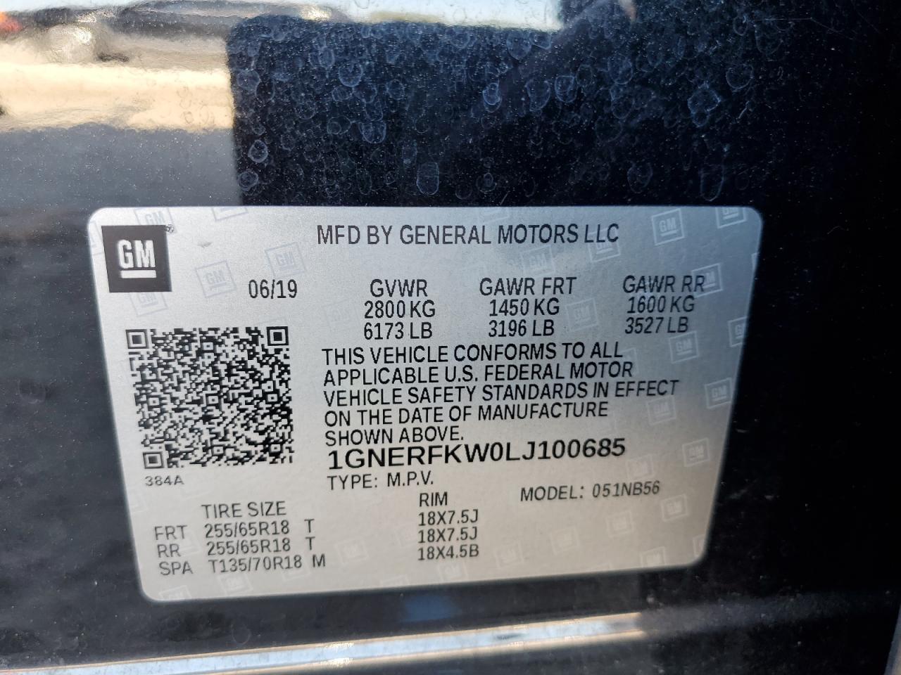 2020 Chevrolet Traverse Ls VIN: 1GNERFKW0LJ100685 Lot: 80617795