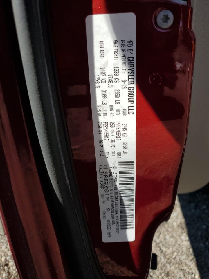 2014 Chrysler Town & Country Touring VIN: 2C4RC1BG7ER160310 Lot: 81054985