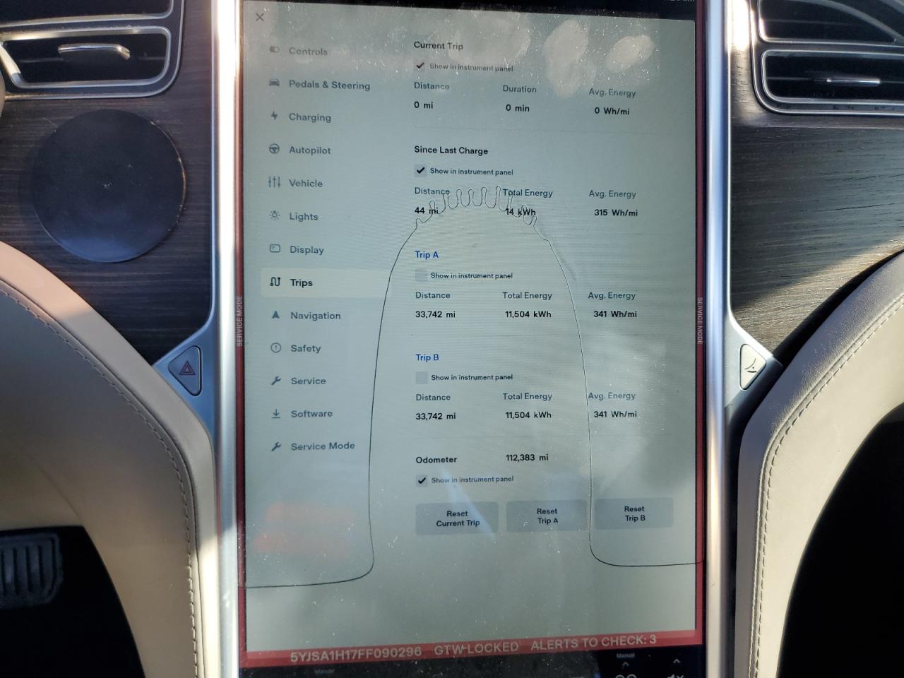 2015 Tesla Model S 85 VIN: 5YJSA1H17FF090296 Lot: 81676905