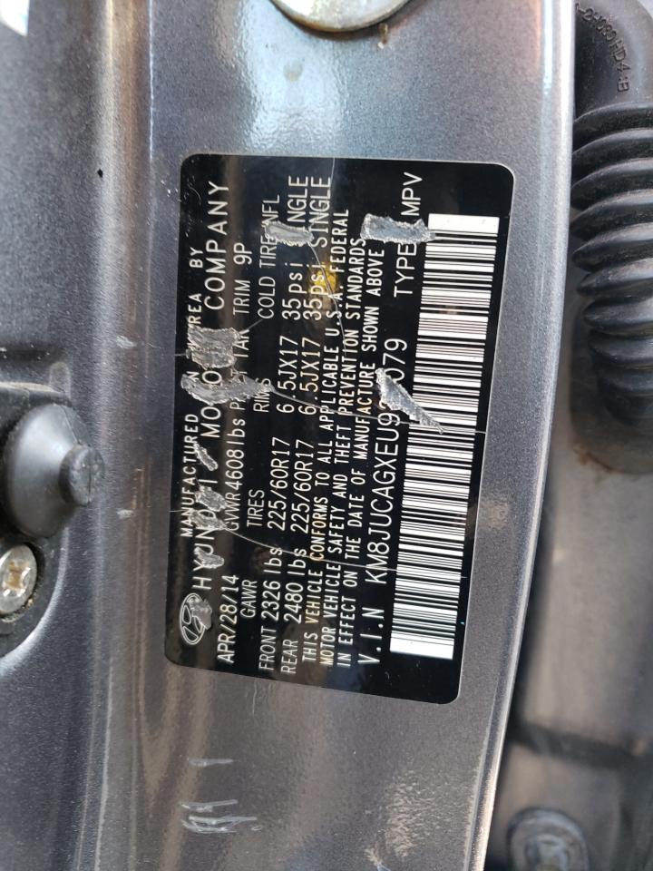 2014 Hyundai Tucson Gls VIN: KM8JUCAGXEU933079 Lot: 71709665