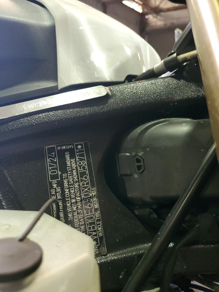 2024 BMW S 1000 Rr VIN: WB10E630XR6J58711 Lot: 84236765