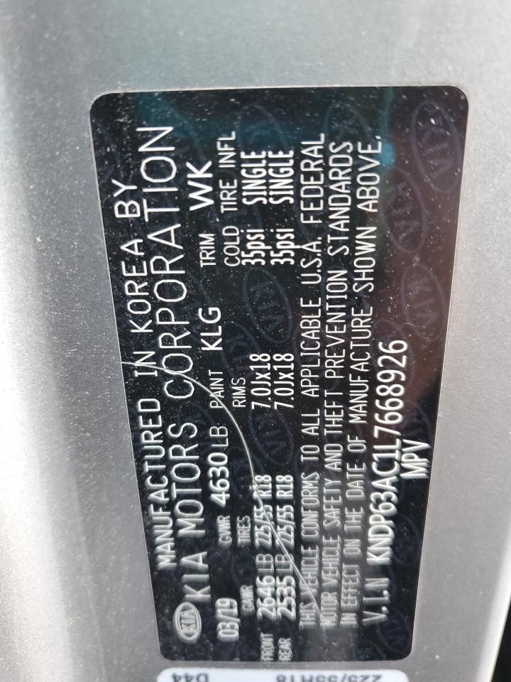 2020 Kia Sportage S VIN: KNDP63AC1L7668926 Lot: 82094785