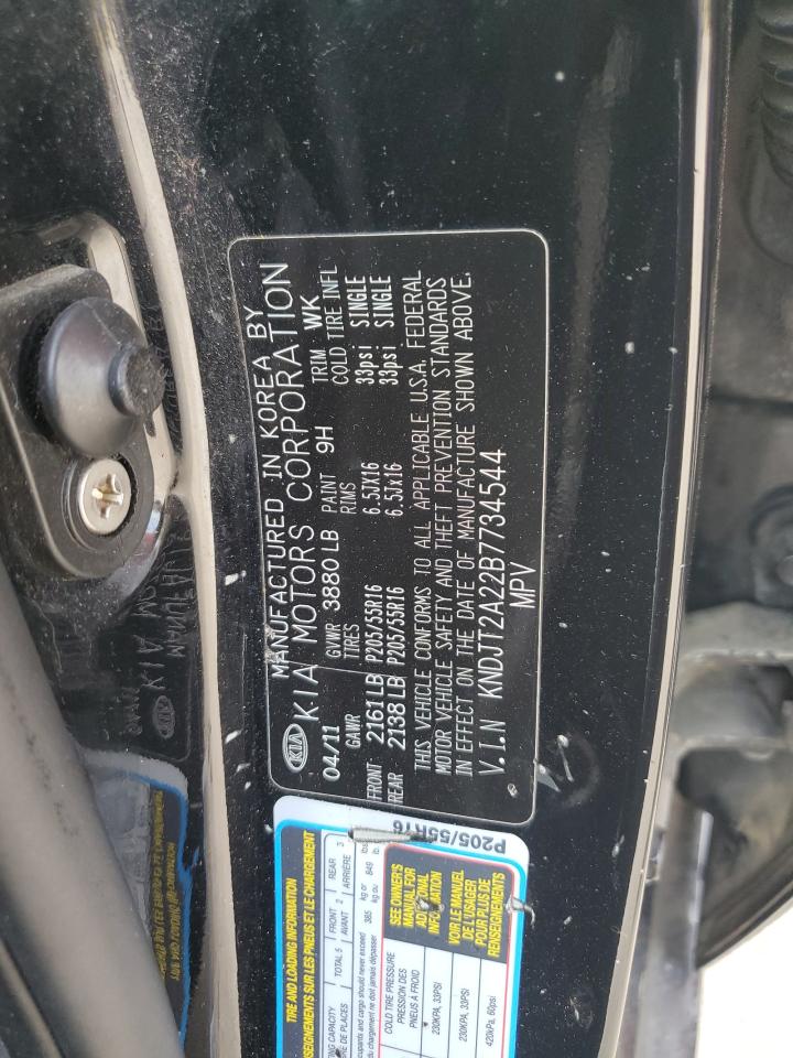 2011 Kia Soul + VIN: KNDJT2A22B7734544 Lot: 71891155