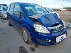 2011 VAUXHALL ZAFIRA DESIGN for sale at Copart PETERLEE