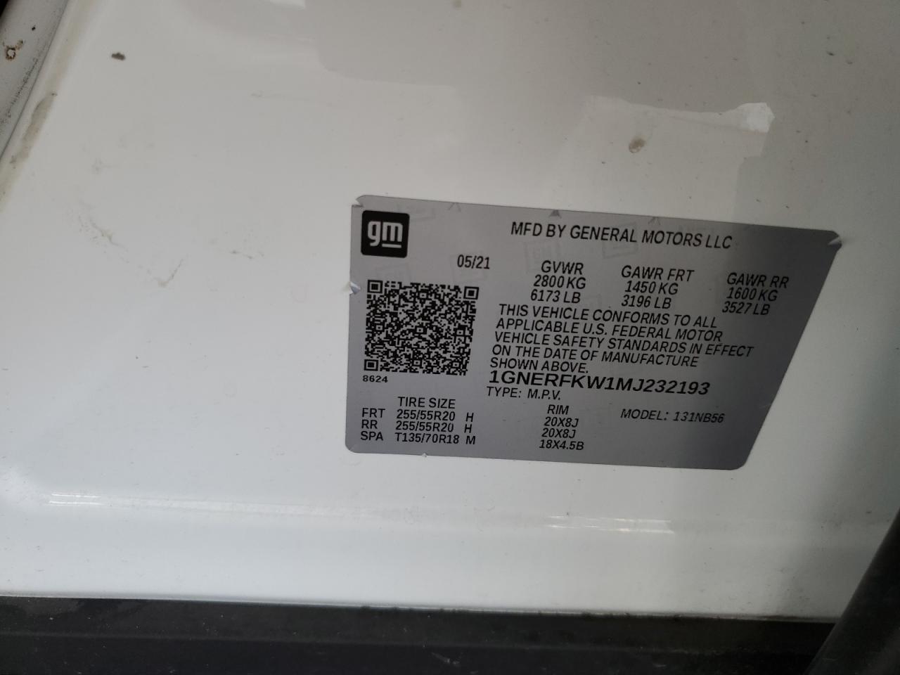 2021 Chevrolet Traverse Ls VIN: 1GNERFKW1MJ232193 Lot: 81818905