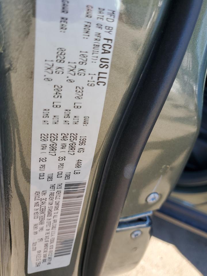 2019 Jeep Compass Latitude VIN: 3C4NJCBB0KT699400 Lot: 70591525