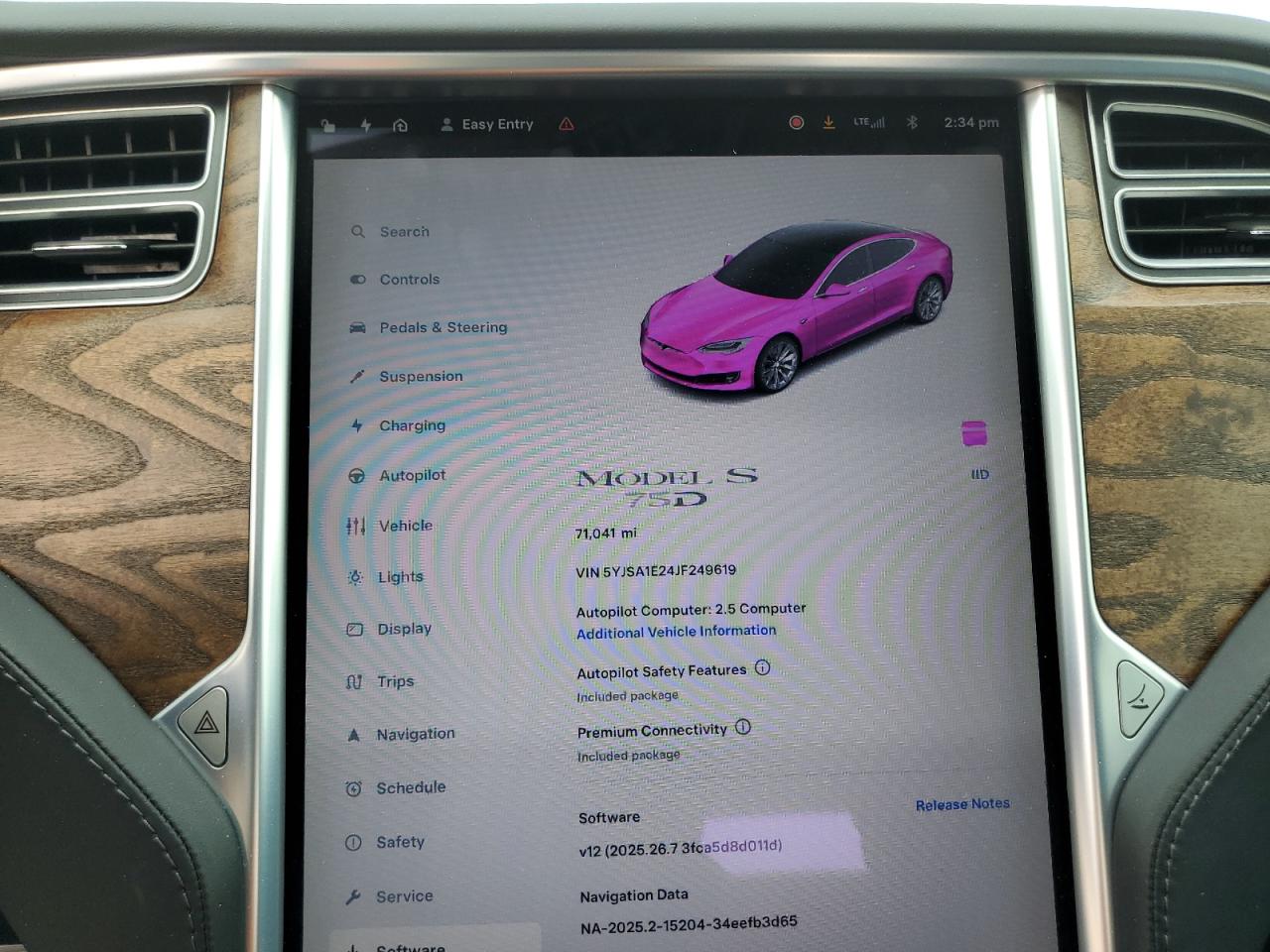 2018 Tesla Model S VIN: 5YJSA1E24JF249619 Lot: 70769965