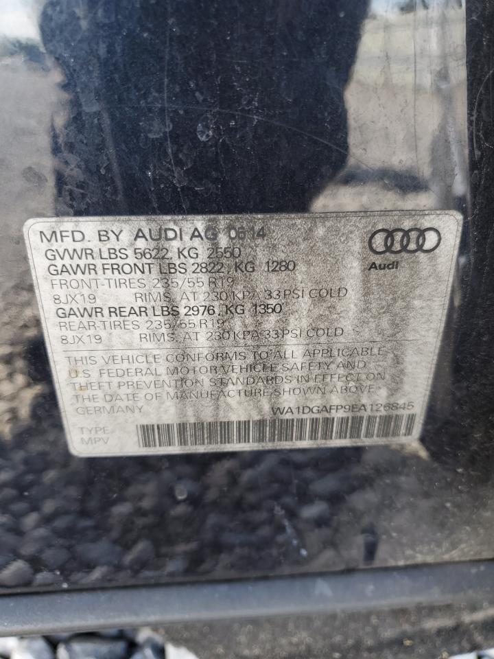 2014 Audi Q5 Premium Plus VIN: WA1DGAFP9EA126845 Lot: 81826385