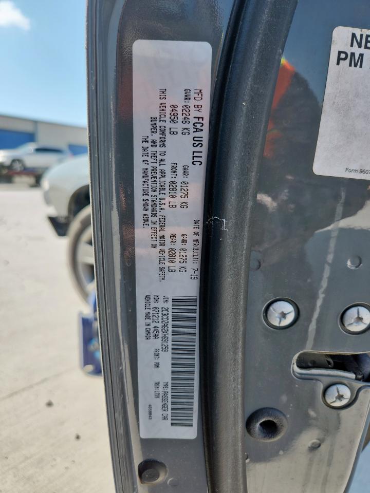 2019 Dodge Challenger Sxt VIN: 2C3CDZAG2KH691259 Lot: 80921965