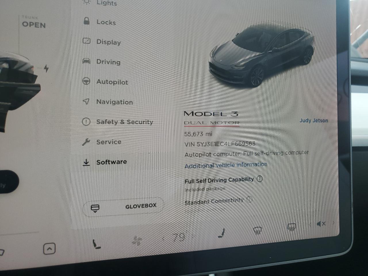 2020 Tesla Model 3 VIN: 5YJ3E1EC4LF669563 Lot: 71089185